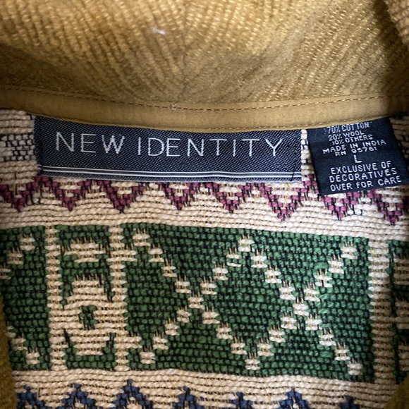 NWT Vintage New Identity Tapestry Aztec Blazer Jacket - Picture 9 of 13